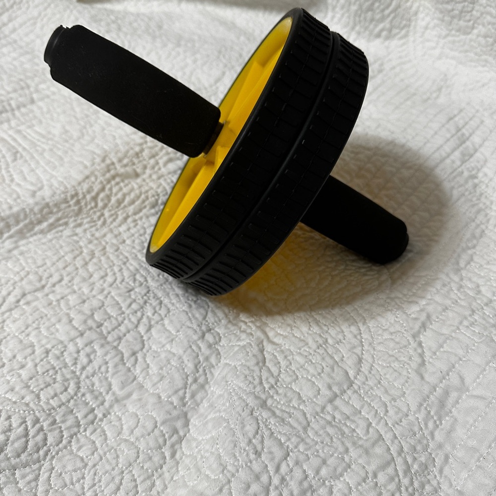 Exercise wheel. Great for stretching and strengthening your core.